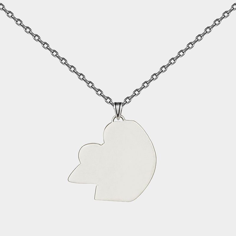 Personalized Custom American Football Necklace Personalized Engraved Pendant 925 Sterling Silver Sports Jewelry Gift for Player or Fan 925 Sterling Silver 