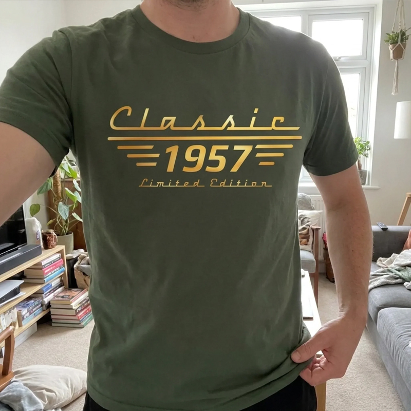 Personalized Classic T-Shirt Limited Edition Just A Little Iconic Father's Day Birthday Custom Year Gifts for Family 
