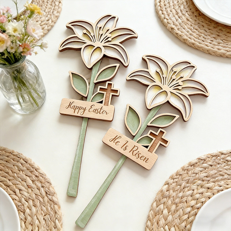 Personalized Religious Easter Decor Easter Lily Flower Easter Family Gifts