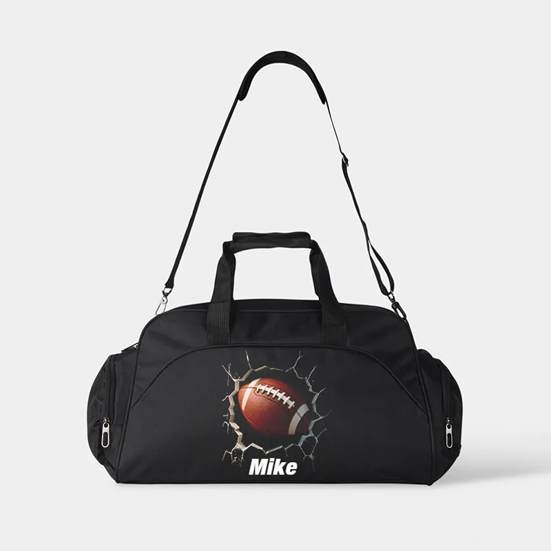Personalized Soccer Duffel Bag with Custom Name and 3D Ball Design