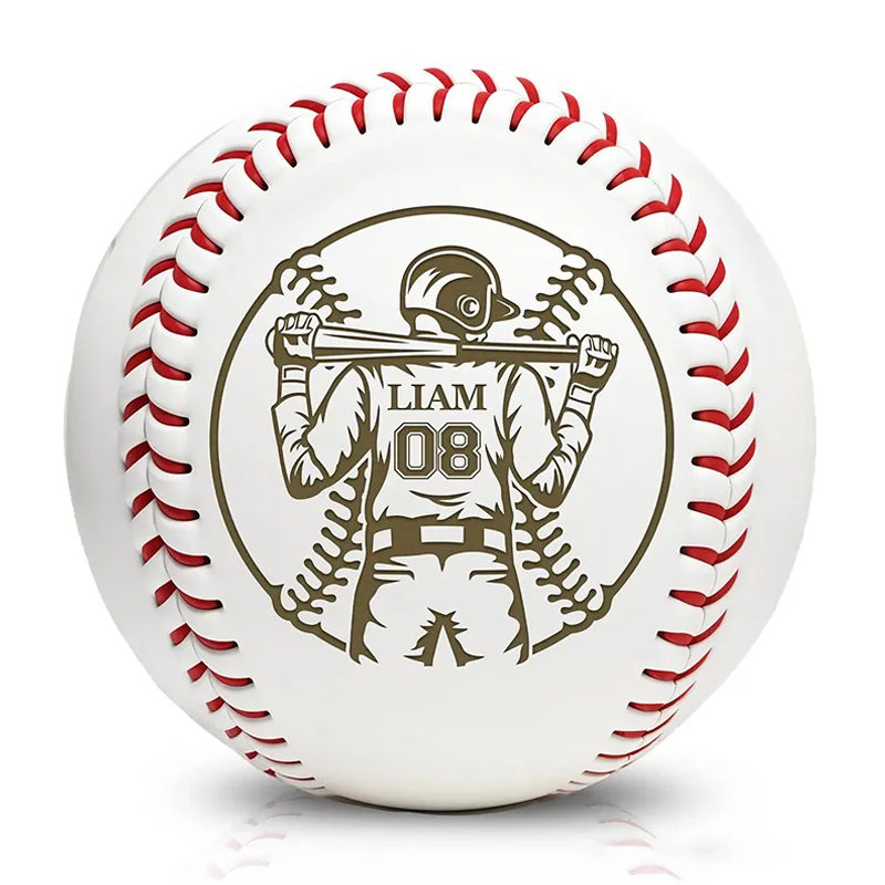 Personalized Baseball with Custom Player Back Design and Name