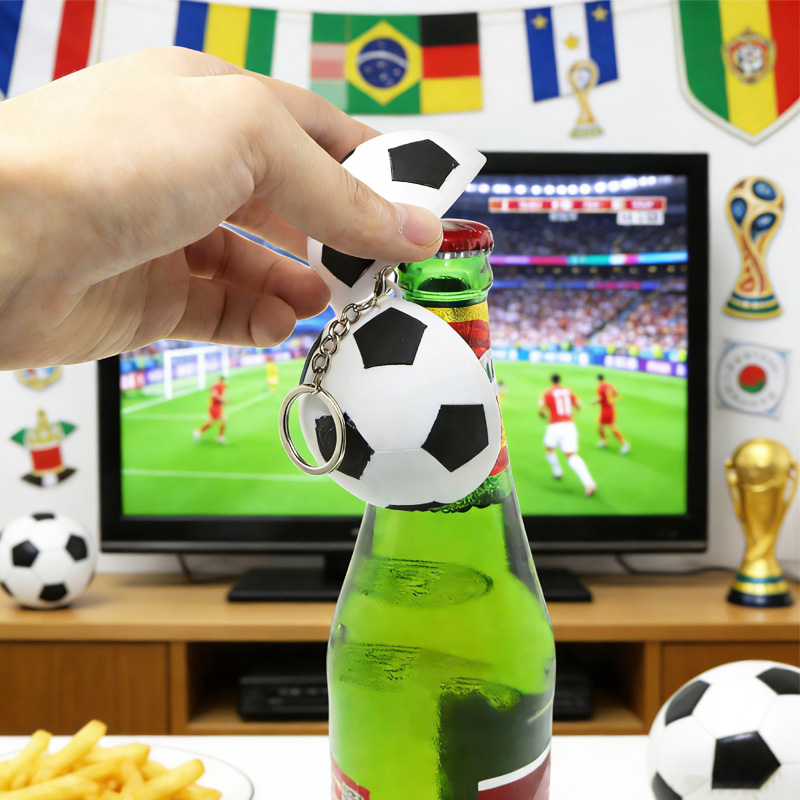 Personalized Sports Bottle Opener 3D Printed Ball Sports Bottle Opener Custom Name and Number