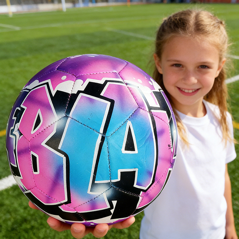 Personalized Soccer Ball Airbrush Graffiti Soccer Ball Sports Gift Custom Name