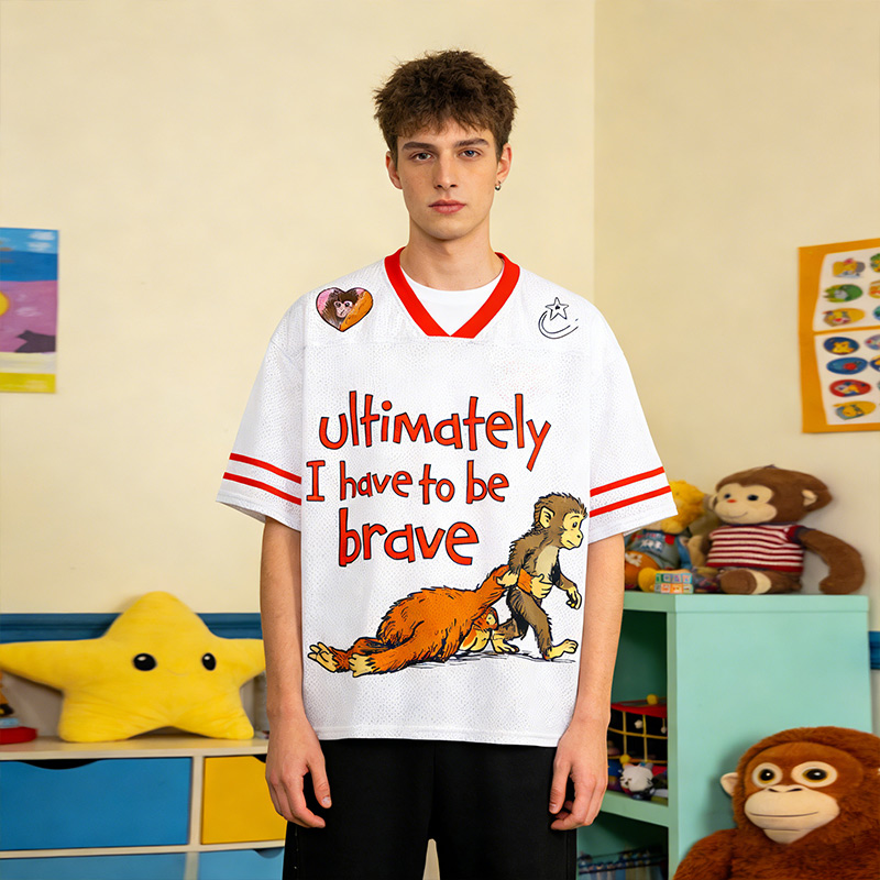 Personalized Punch the Monkey Jersey I Have to Be Brave Custom Name and Number