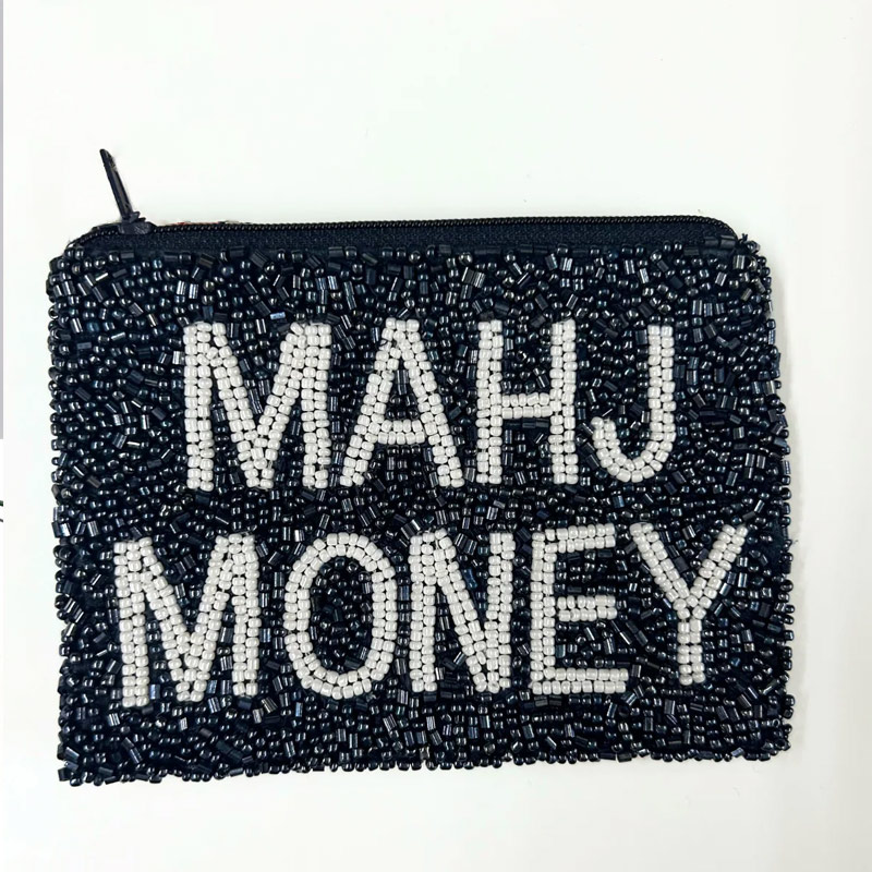 Mahj Money Mahjong Coin Purse Rice Bead Coin Purse Cash Coin Purse