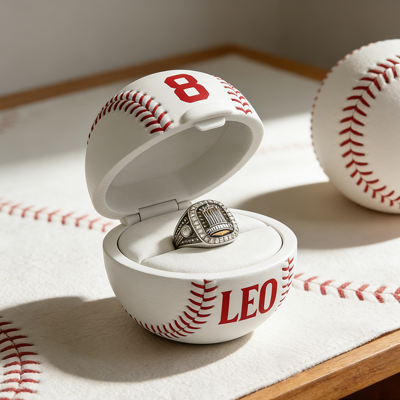 Personalized Baseball Ring Box 3D Printed Baseball Ring Box Championship Ring Box Gift for Him Her