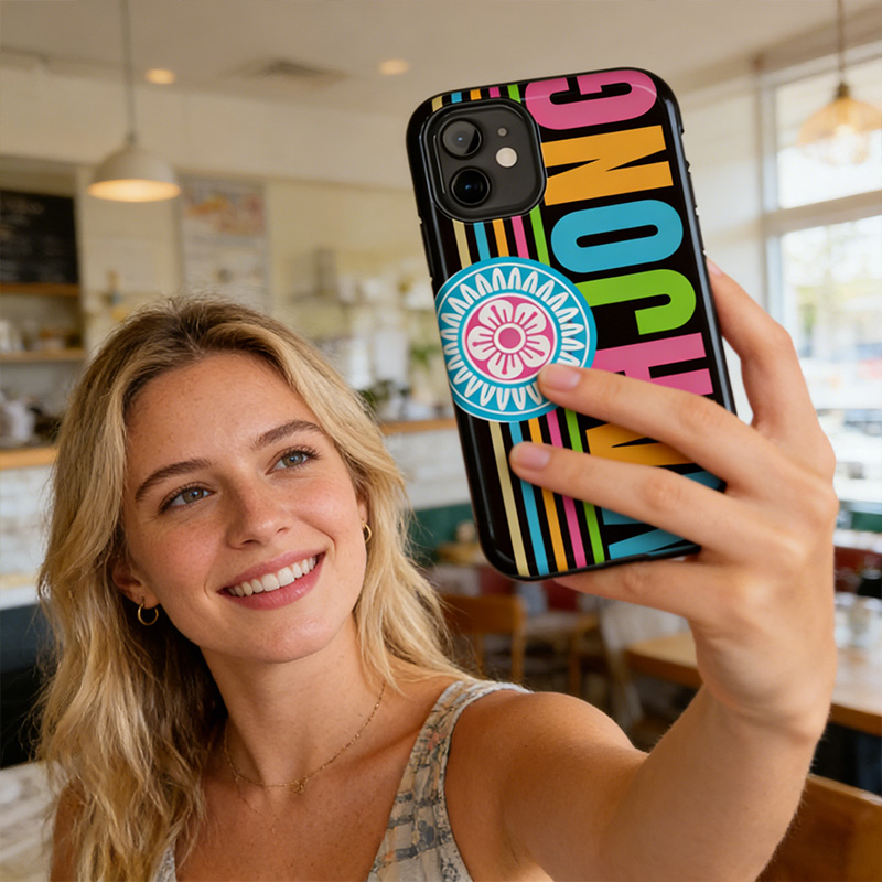 Mahjong Phone Case Bold Colorful Mahjong Phone Case Fun MAHJONG Tile Stripe Design Cover Gift for Mahjong Lovers