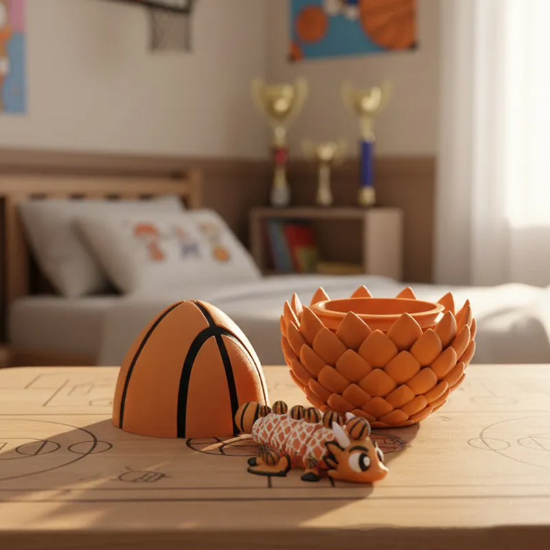 Personalized 3D Basketball Dragon and Egg Basketball the Perfect Gift for Basketball Loving Kids