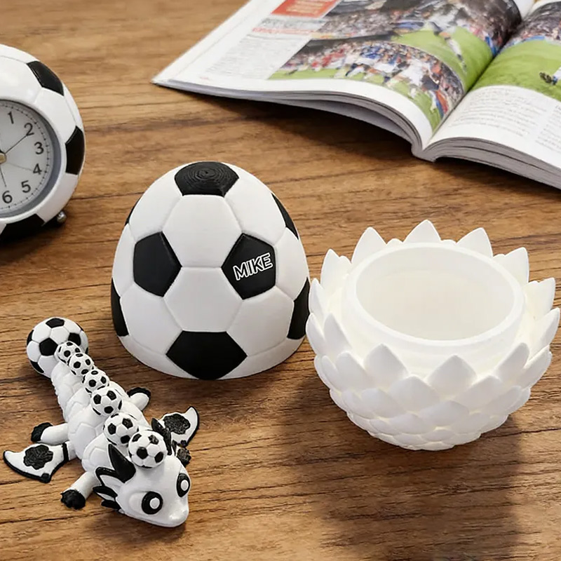 Personalized 3D Soccer Dragon and Egg Soccer the Perfect Gift for Soccer Loving Kids