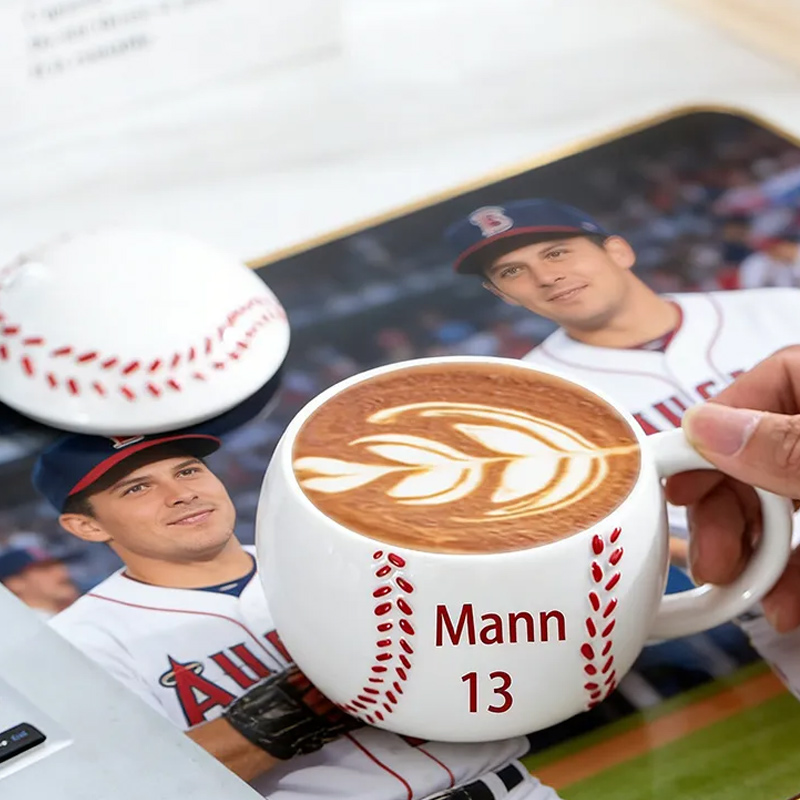 Personalized Soccer Baseball Cups Custom Name and Number Gift for Soccer Baseball Lovers