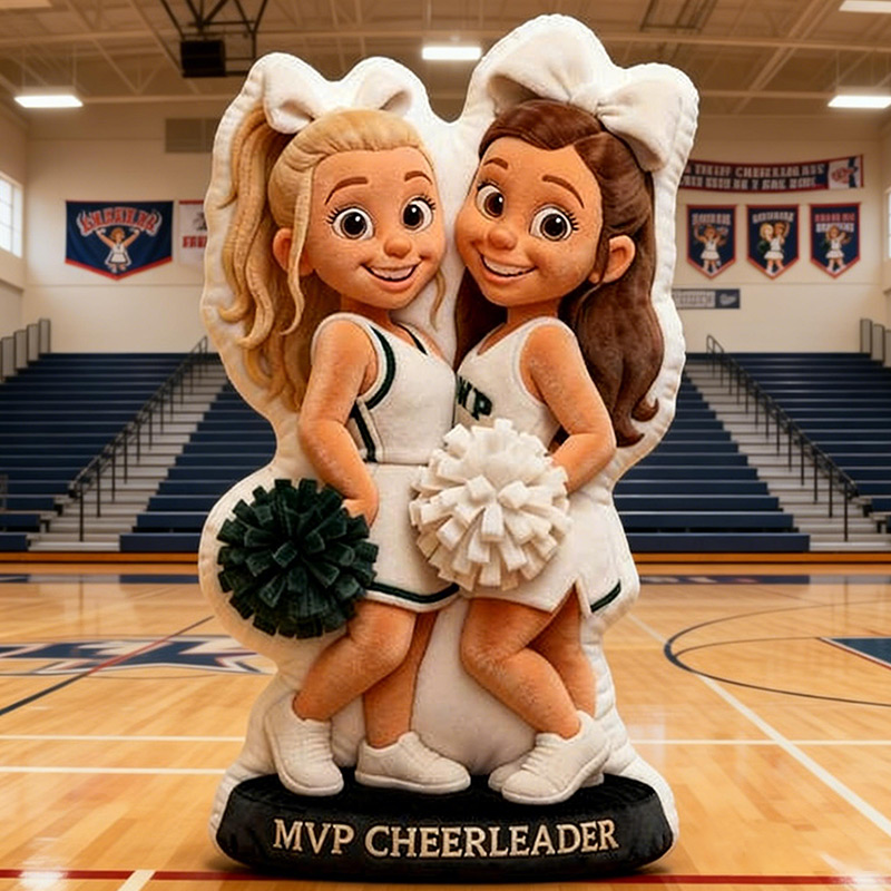 Personalize Cheerleader Pillow Graphic 3D Print Cheer Team Gift Cheerleader Gift Custom Photo