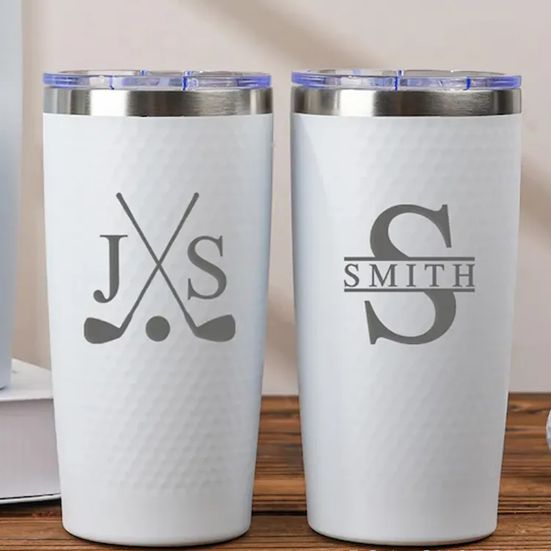Personalized Golf Tumbler 20oz Insulated Travel Mug Gift for Golf Lovers
