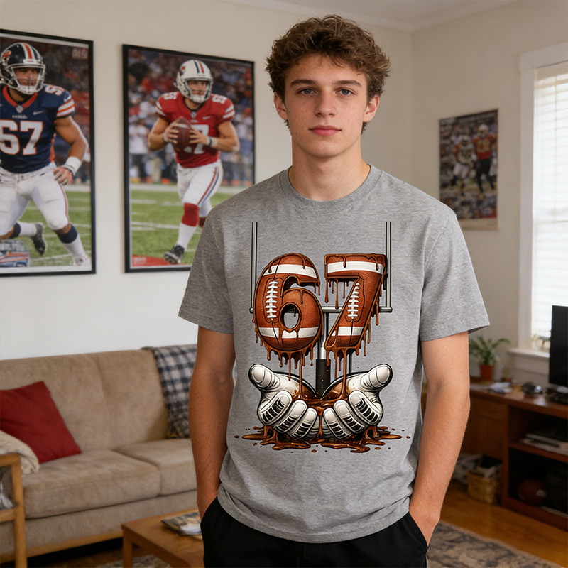 Personalized 67 T-Shirt Sports Six Seven Meme Drip Basketball Football Soccer 67