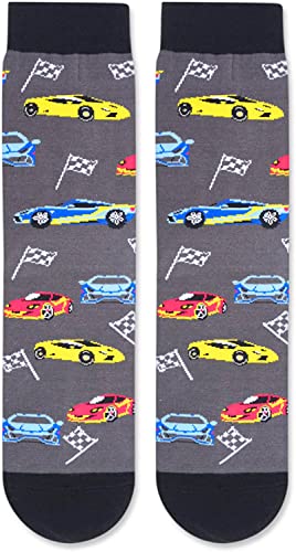 If You Can Read This Shhh The Race Is On Funny Racing Novelty Crew Socks Checkered Flag Race Car Socks Gift For Motorsport Lovers