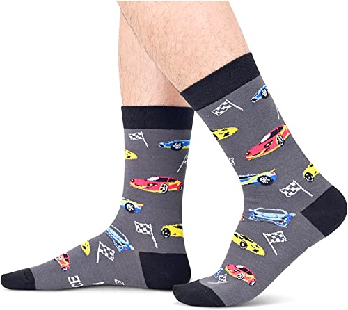 If You Can Read This Shhh The Race Is On Funny Racing Novelty Crew Socks Checkered Flag Race Car Socks Gift For Motorsport Lovers