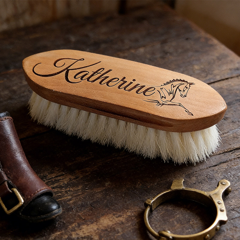 Personalized Horse Brush Custom Designs and Name Gift for Equestrian Enthusiasts