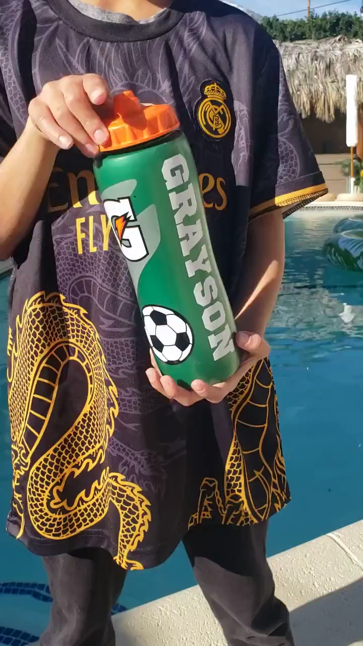 Personalized Custom Gatorade Bottle with Name Team Gift Birthday Party Favor Basketball Football Baseball Soccer Volleyball Lacrosse Hockey
