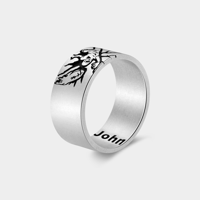 Personalized Sterling Silver Rugby Player Burst Ring Jewelry Gift 925 Sterling Silver 