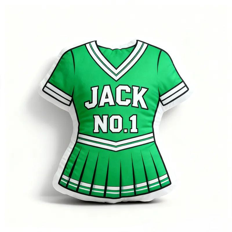 Personalized Cheerleading Uniform Pillow with Custom Name and Number Design