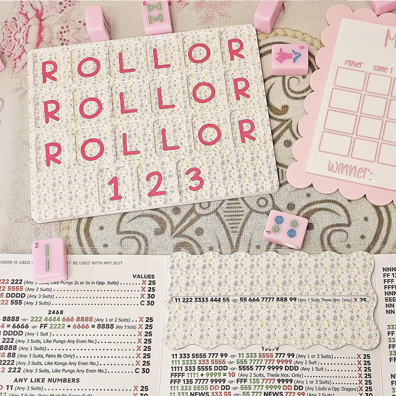 Personalized "The Classic Tiny Tiles"  Mahjong Practice Board Mahjong Scoreboard for Learning and Scoring