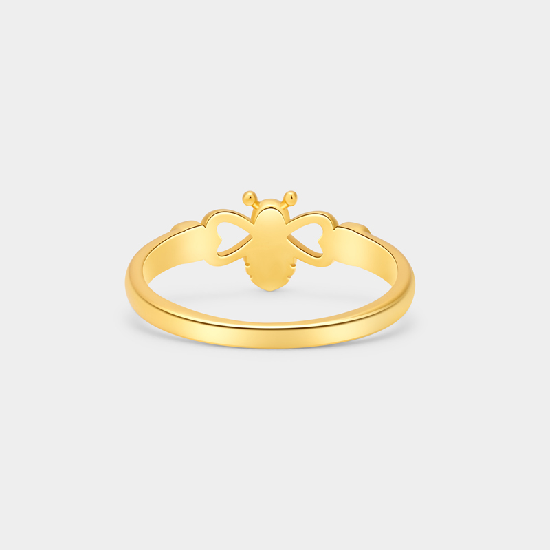 Personalized Bee Couple Rings A Gift for Your Beloved 925 Sterling Silver Necklace