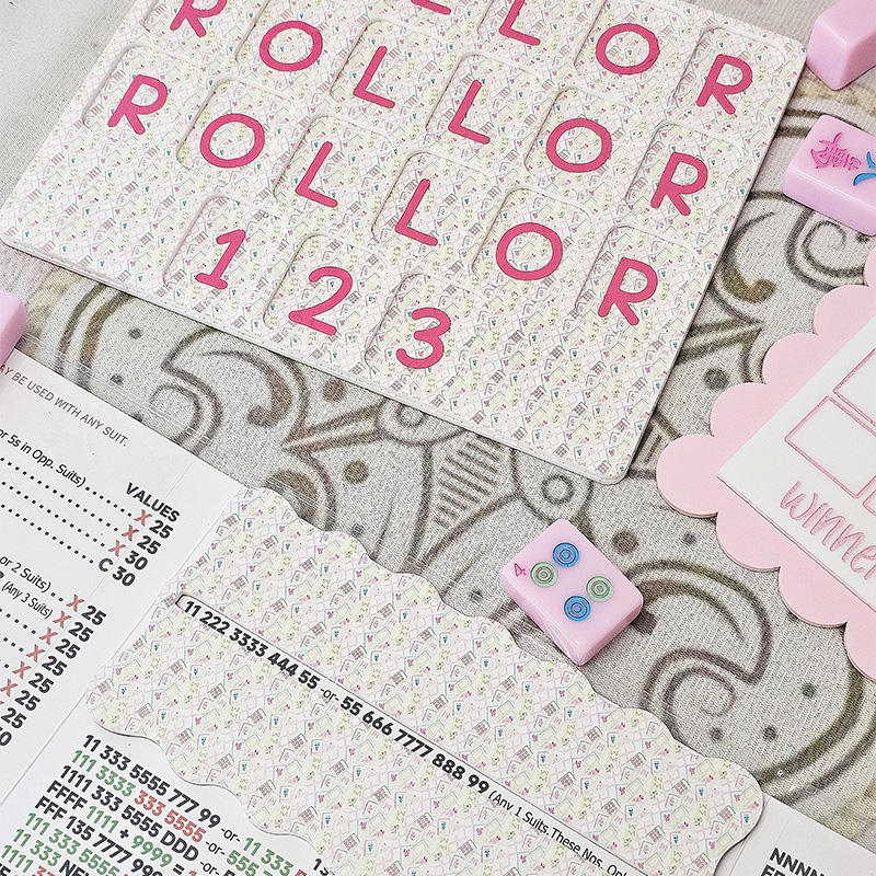 Personalized "The Classic Tiny Tiles"  Mahjong Practice Board Mahjong Scoreboard for Learning and Scoring