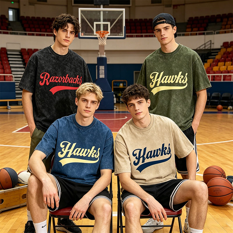 Personalized School Mascot Washed T-Shirt Custom Name Gifts For Back To School Sports Tee Team Mascot Shirt School Logo Tee