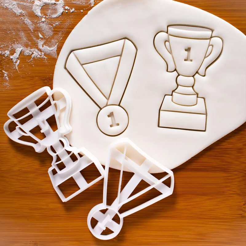 Personalized Sport Trophy Cookie Cutter Team Parties Achievement & Competitions Sports Shape for Sport Lovers