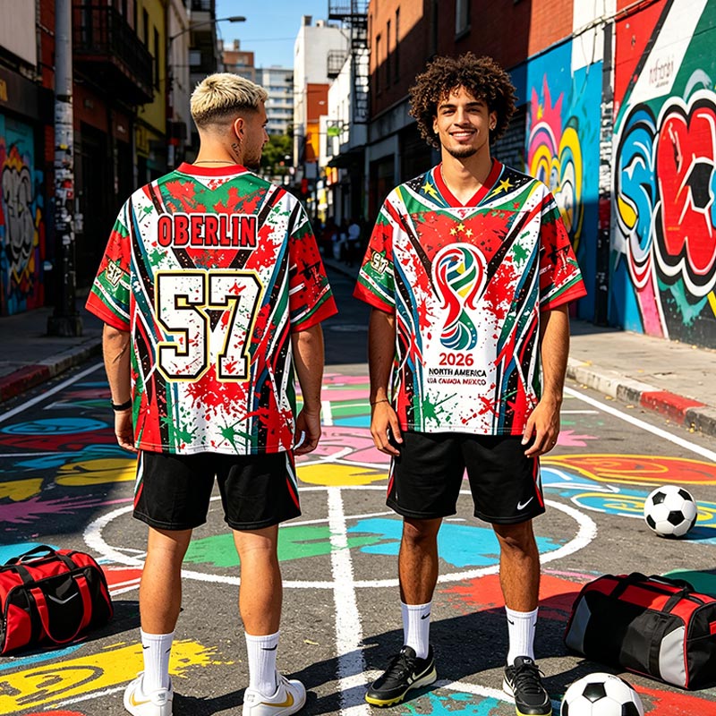 Personalized Football Mesh Jersey USA Canada Mexico Supporter Street Style Casual Jersey for Football Fans