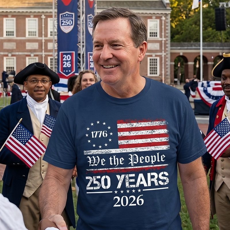 250th America Anniversary Shirt Patriotic Tee with USA Flag We The People Shirt 
