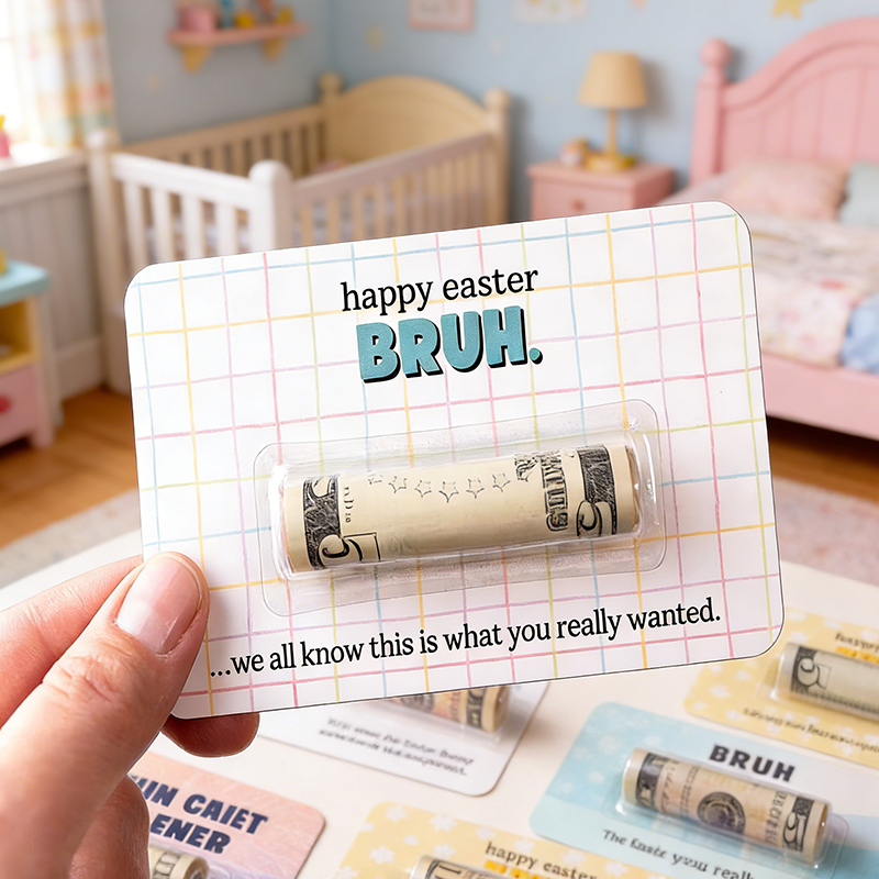 Easter Funny Cash Gift Cute Money Holder Gift for Easter Basket Filler Teen Tween Kids Girl or Boy Clever Gift
