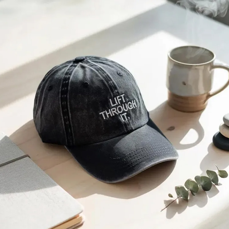 Personalized Embroidered Lift Through It Hat Weightlifting Fitness Cap for Gym Lover