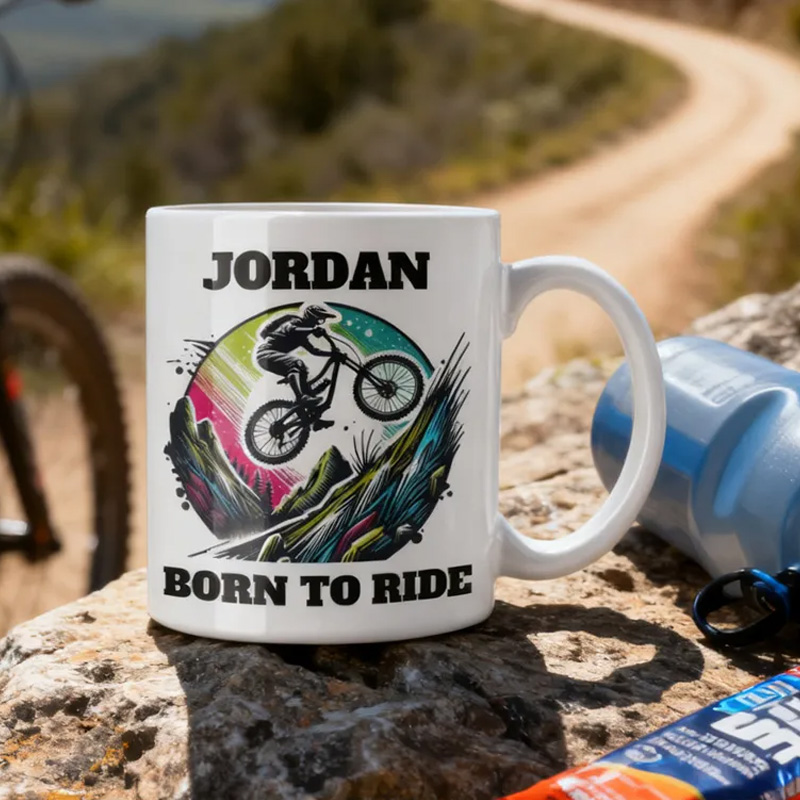 Personalized Mountain Bike Legend Mug Race Bike Mug Cyclist Mug Bicycle Coffee Cup Bicycle Tea Cup Bicycle Ceramic Mug Gift For Him