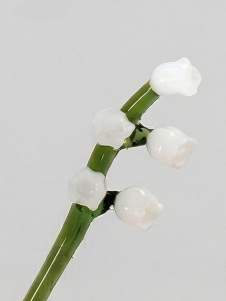 Personalized Glass Birth Month Flower Birth Flower Gift Hand Blown Spring Flower Glass Flower Bouquet Valentine's Day Gift For Her Home Decor-1