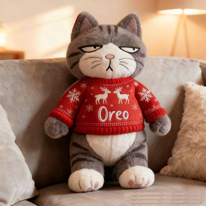 Personalized Cat Lover Letter Pillow with Custom Name Graphic 3D Print