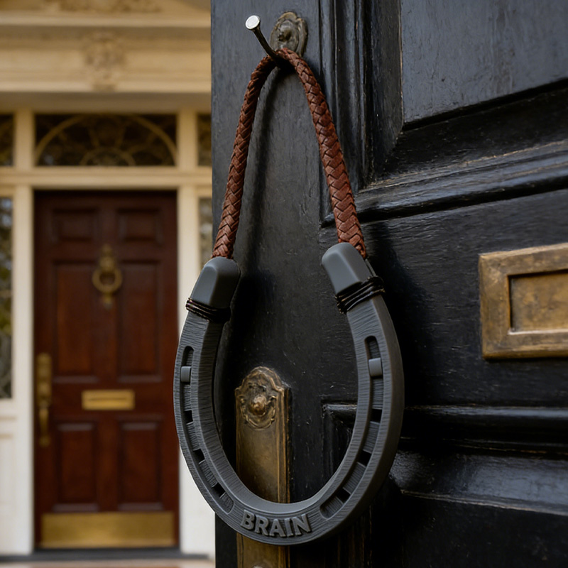 Personalized 3D Print Housewarming Gift Lucky Horseshoe Door Anniversary Good Luck Charm New Home Gift Wall Decor for Equestrain Lovers