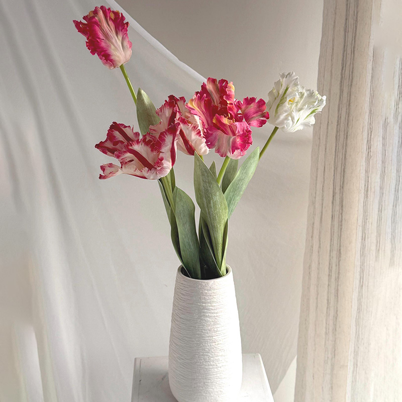 Personalized Real Touch Tulip Flowers Mother's Day Gifts Handcrafted Birth Flowers