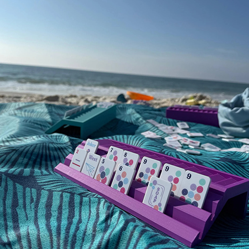 Travel Mahjong Racks, Magnetic Pushers, Mahjong Beginner for Mahjong Lovers