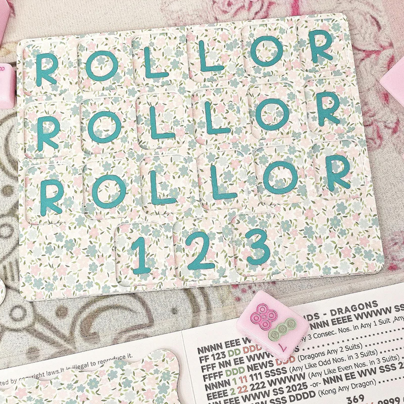 [Copy]The Classic Sorbet Stripe Acrylic Solo Mahjong Board Marbled 