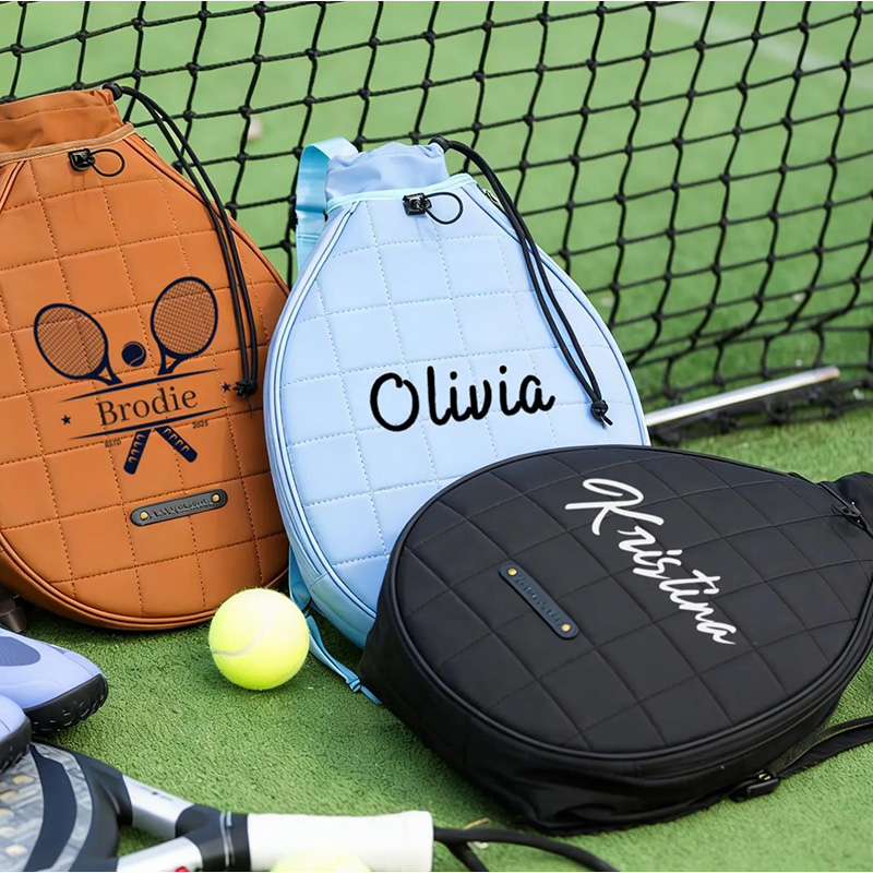 Personalized Tennis Travel Bag with Custom Initials and Printed Patterns Suitable for Both Men and Women