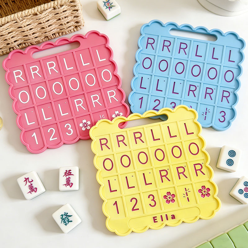 Mahjong Solo Practice Board Reusable Training 3d printed Board for Tile Placement Strategy Learning and Skill Improvement for Beginners and Advanced Players