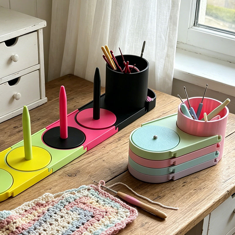 Personalized Crochet Tool Storage Box Crochet Tool Storage Rack Yarn Ball Holder Which Feeds by Revolving the Wool for Knitting and Crocheting