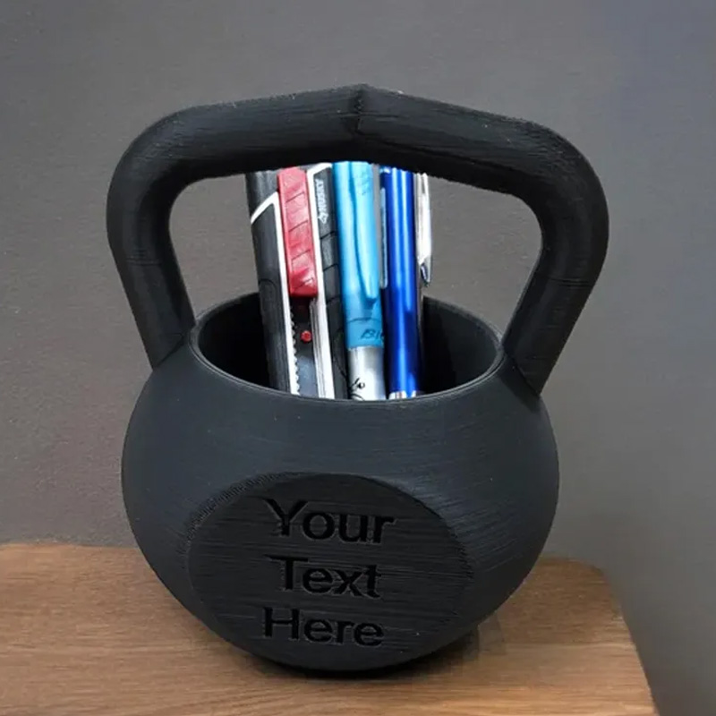 Personalized KettleBell Pen Holder Gym Desk Organizer Gym Gift CrossFit Pen Cup Gym Accessory Great Gift for Coach Trainer Gym Lover