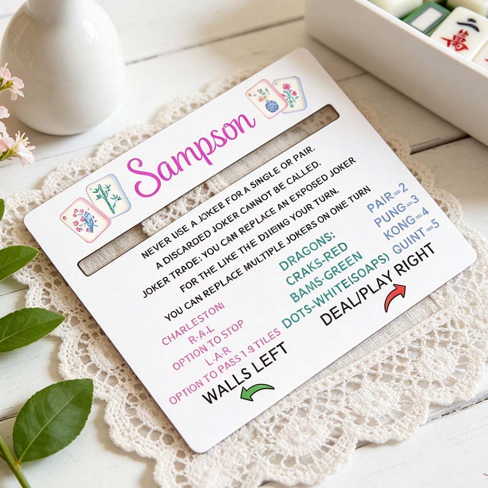 Acrylic Mahjong Line Reader Mahjong Accessories Mahjong Line Finder Mahjong Lover Gift Personalized Mahjong Gifts