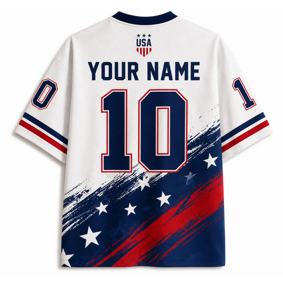 Personalized USA 26 Soccer Kids Mesh Jersey – Heart of Champions Made for Game Day