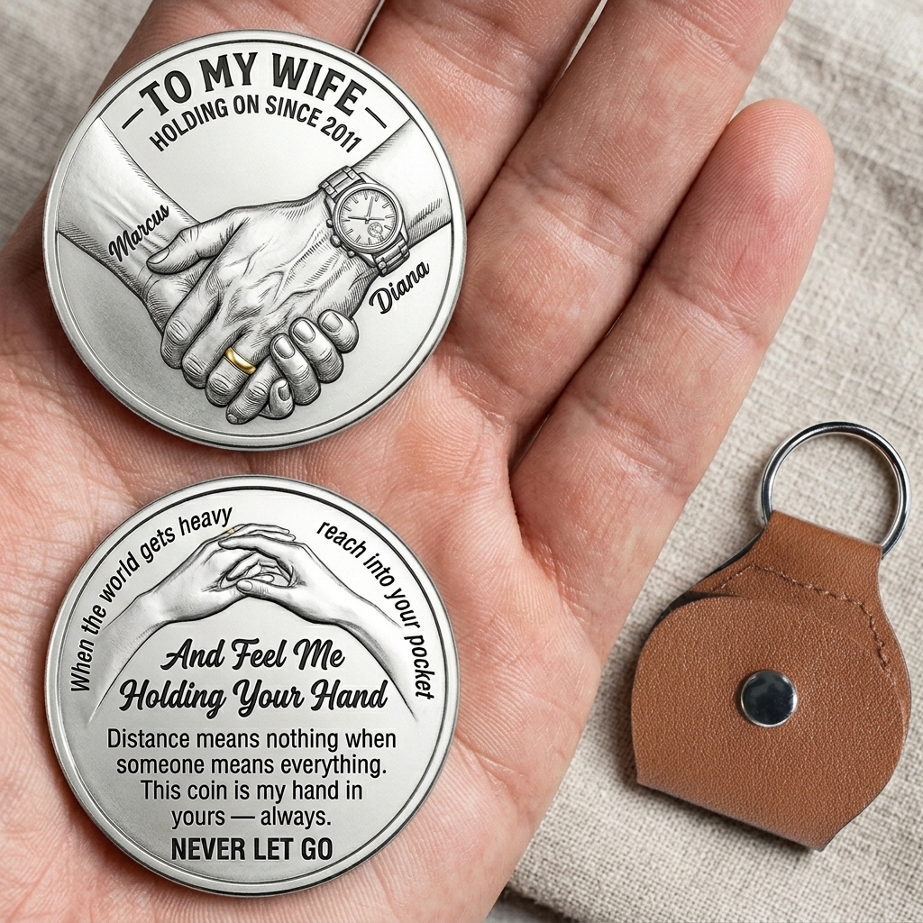 Personalized Promise Pocket Hug for Wife Anniversary Gift for Wife Custom Pocket Hug with Name Couple Gift