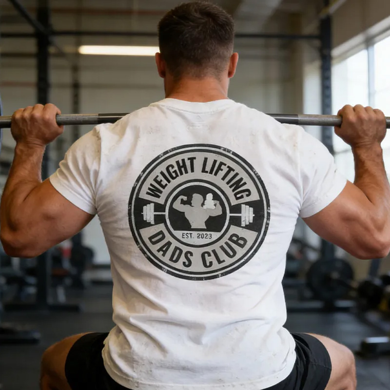 Personalized Weightlifting Couple Classic T-Shirt  Weight Lifting Dads Moms Family Club Funny Weight Lifting Shirt for Gym Lover