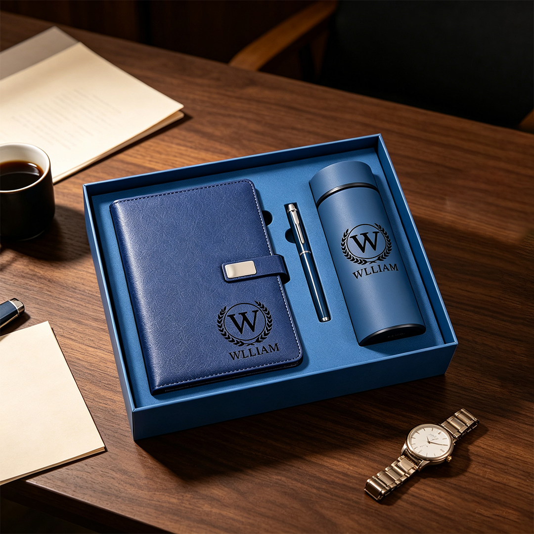 Personalized Notebook Set with Cup and Pen Custom Graduation Gifts Work Anniversary Gifts