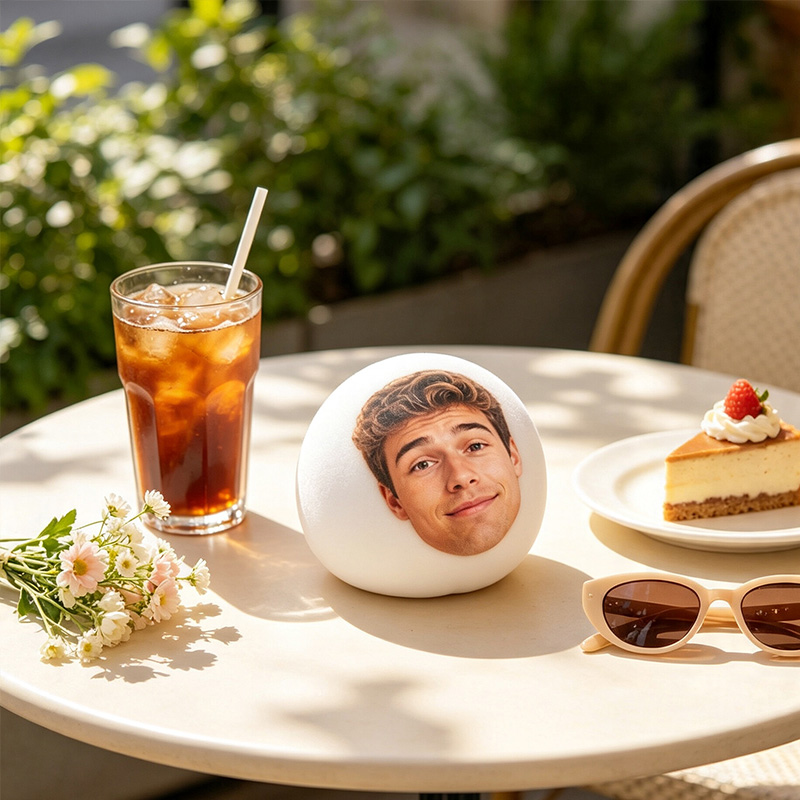 Personalized Bachelor Party Funny Gift Face Stress Ball Personalized Photo Squishy Bun Funny Desk Fidget Toy Gift for Wife from Husband 
