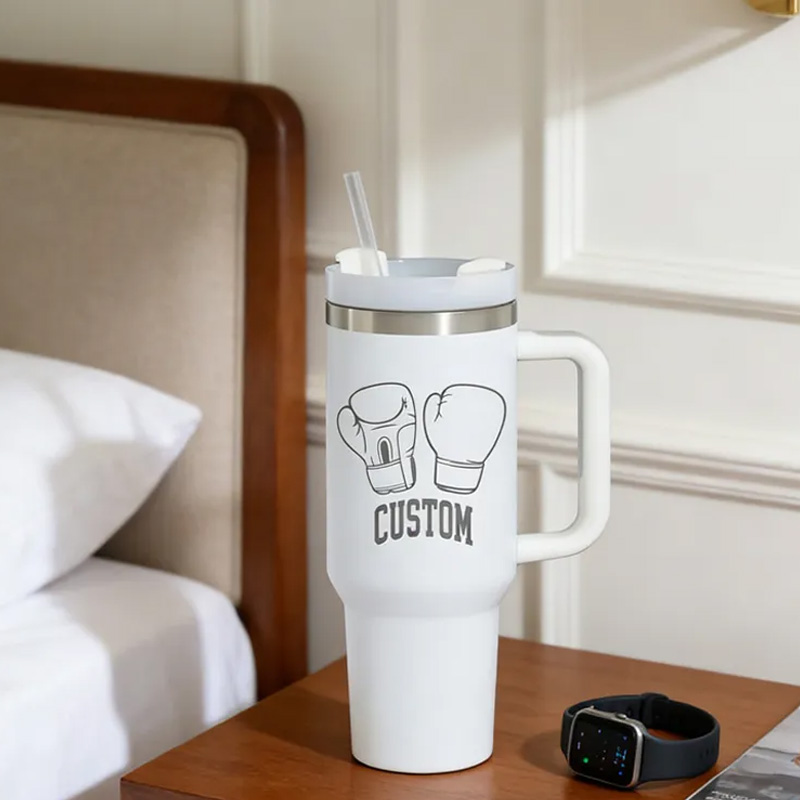 Personalized Fitness Tumbler Boxing Gloves Tumbler Gift for Gym Lovers